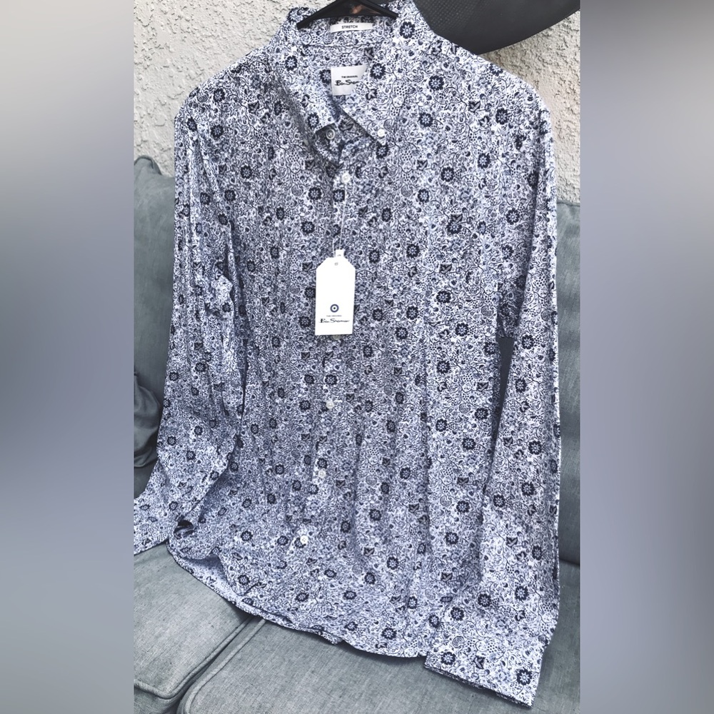 Floral Print Button-Up Shirt